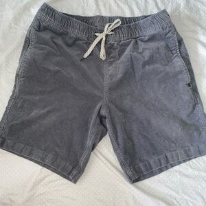 Vuori Men's Optimist Short Corduroy Gray Size Large